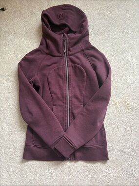 Lululemon Burgundy  Scuba Full-Zip Hoodie